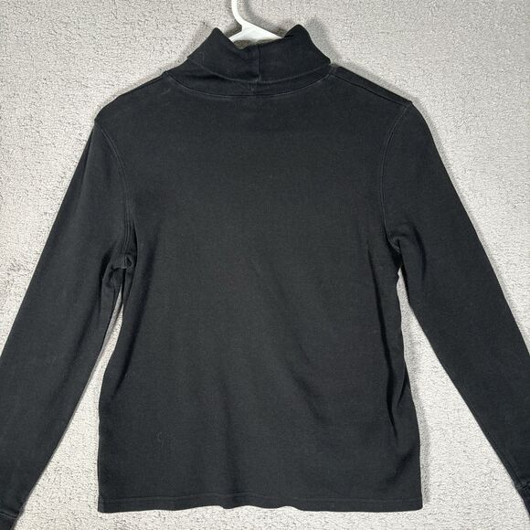 Lauren Ralph Lauren Women’s Size S Long Sleeve Turtle Neck Black Dark Academia - Picture 7 of 8